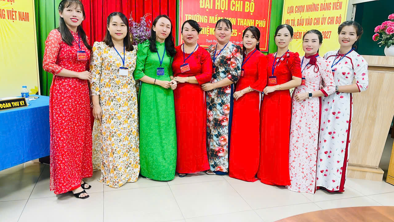Đại hội chi bộ MN Thạnh Phú nhiệm kỳ 2025-2027
